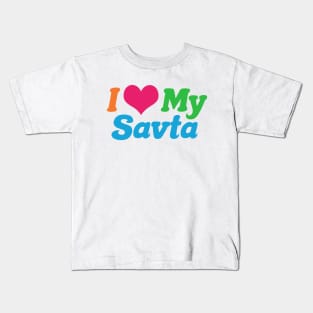 I Love My Savta Kids T-Shirt